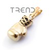 COLGANTE DEPORTIVO DE ACERO INOXIDABLE EN FORMA DE GUANTE DE BOXEO 28 X 14 MM COLOR DORADO