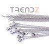Cadena de Acero Inox Eslabones Plateada 1.2mm