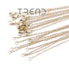 Cadena de Acero Inox, Eslabones Dorada 1.2mm