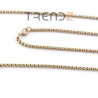 Cadena de Acero Inoxidable de Titanio Dorada 3mm