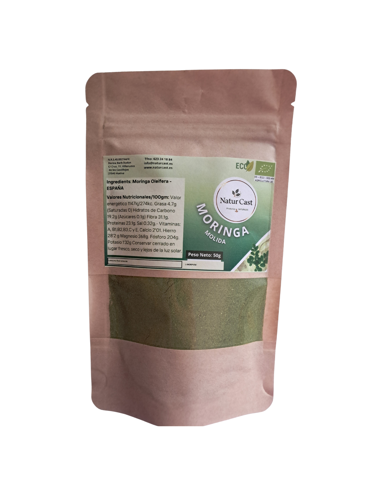 Moringa Hoja En Polvo - Tienda Online de Productos Naturales y Ecológicos