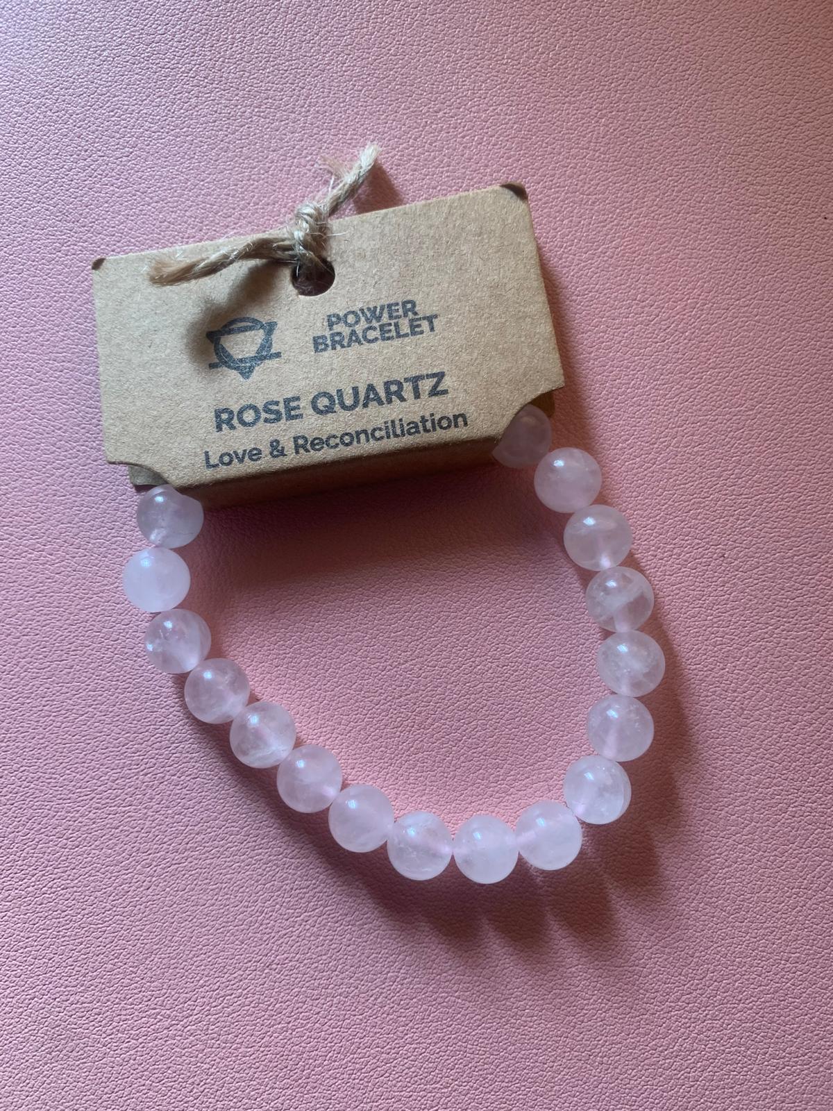 Pulsera Manifestación – Cuarzo Rosa para Amor y Energía Positiva