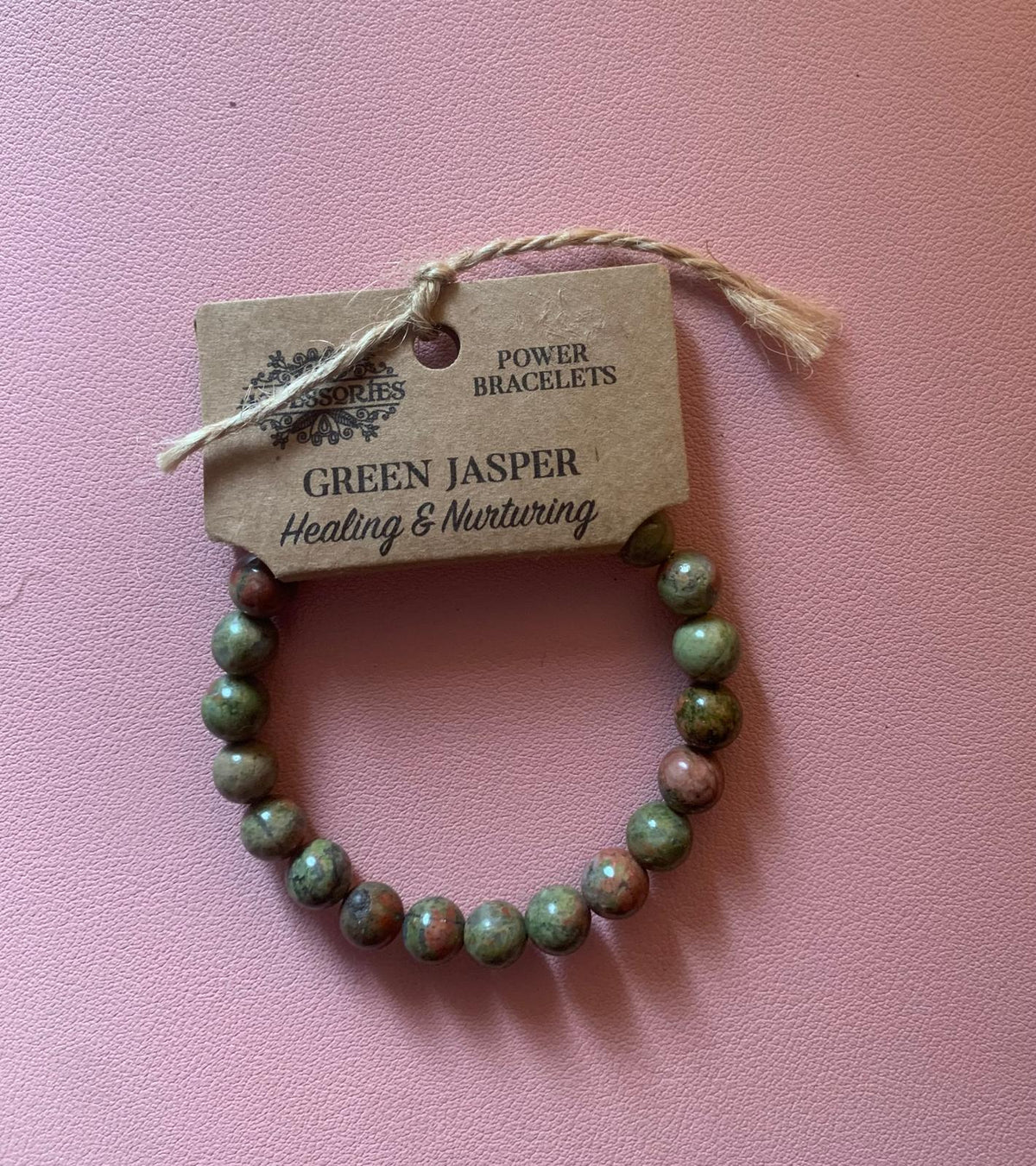 Pulsera Manifestación – Jaspe Verde para Equilibrio y Vitalidad