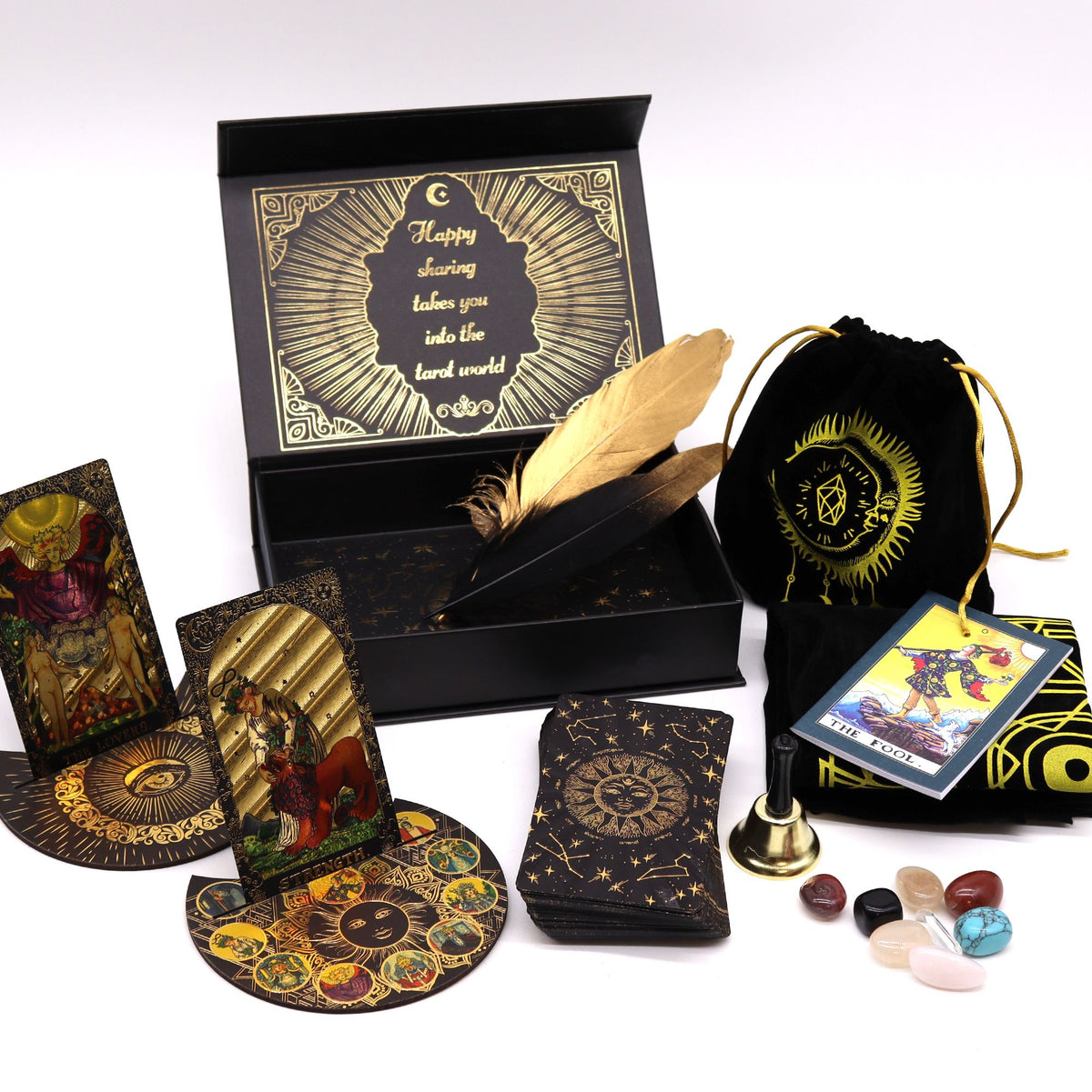 Tarot Hoja Dorada - Que comience la magia - Set de regalo - Tienda Online de Productos Naturales y Ecológicos