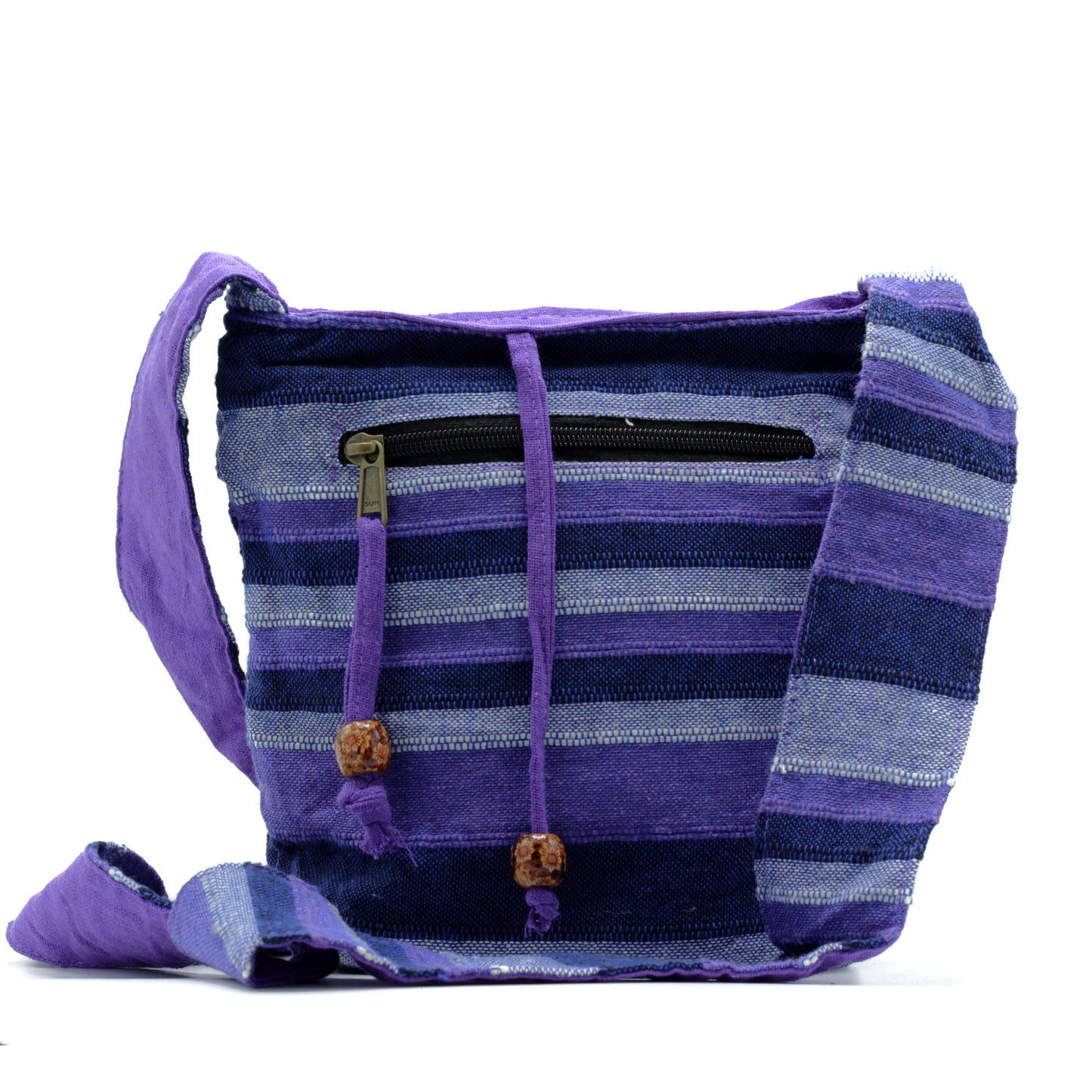 Bolsa bandolera Nepal - Azul marino - Tienda Online de Productos Naturales y Ecológicos