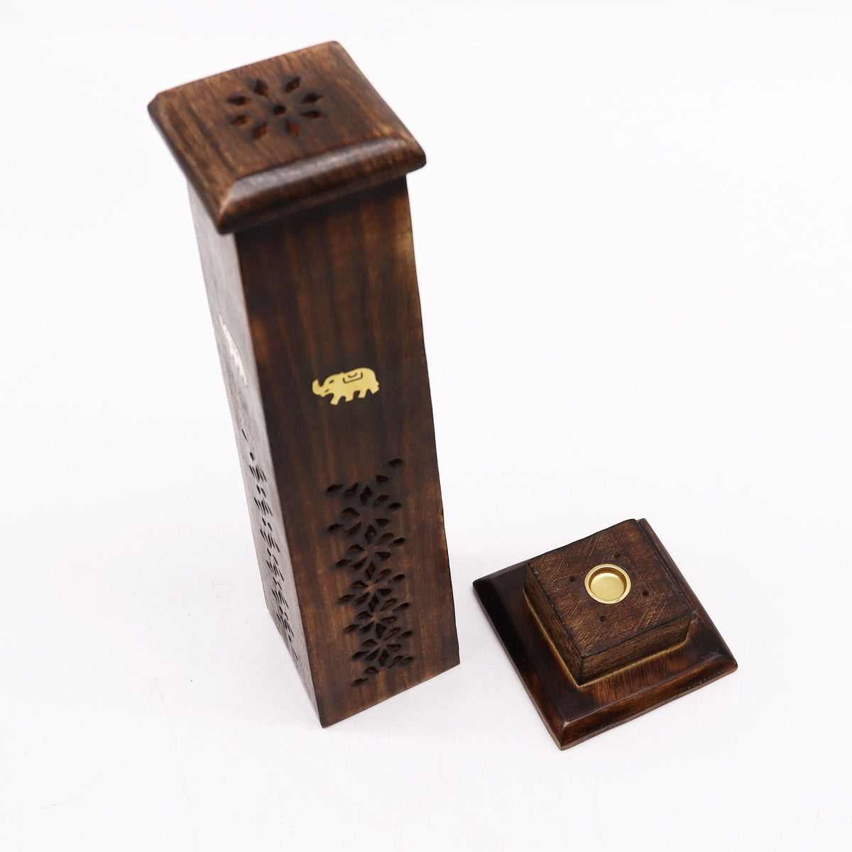 Box of 2 Tapered Incense Tower - Mango Wood - Tienda Online de Productos Naturales y Ecológicos