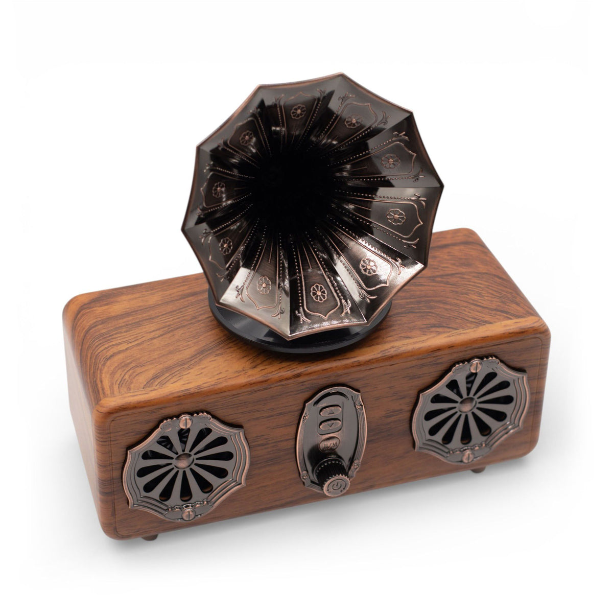 Altavoz de gramófono doble mini retro - Bluetooth - 5,4 vatios x 2 - Tienda Online de Productos Naturales y Ecológicos