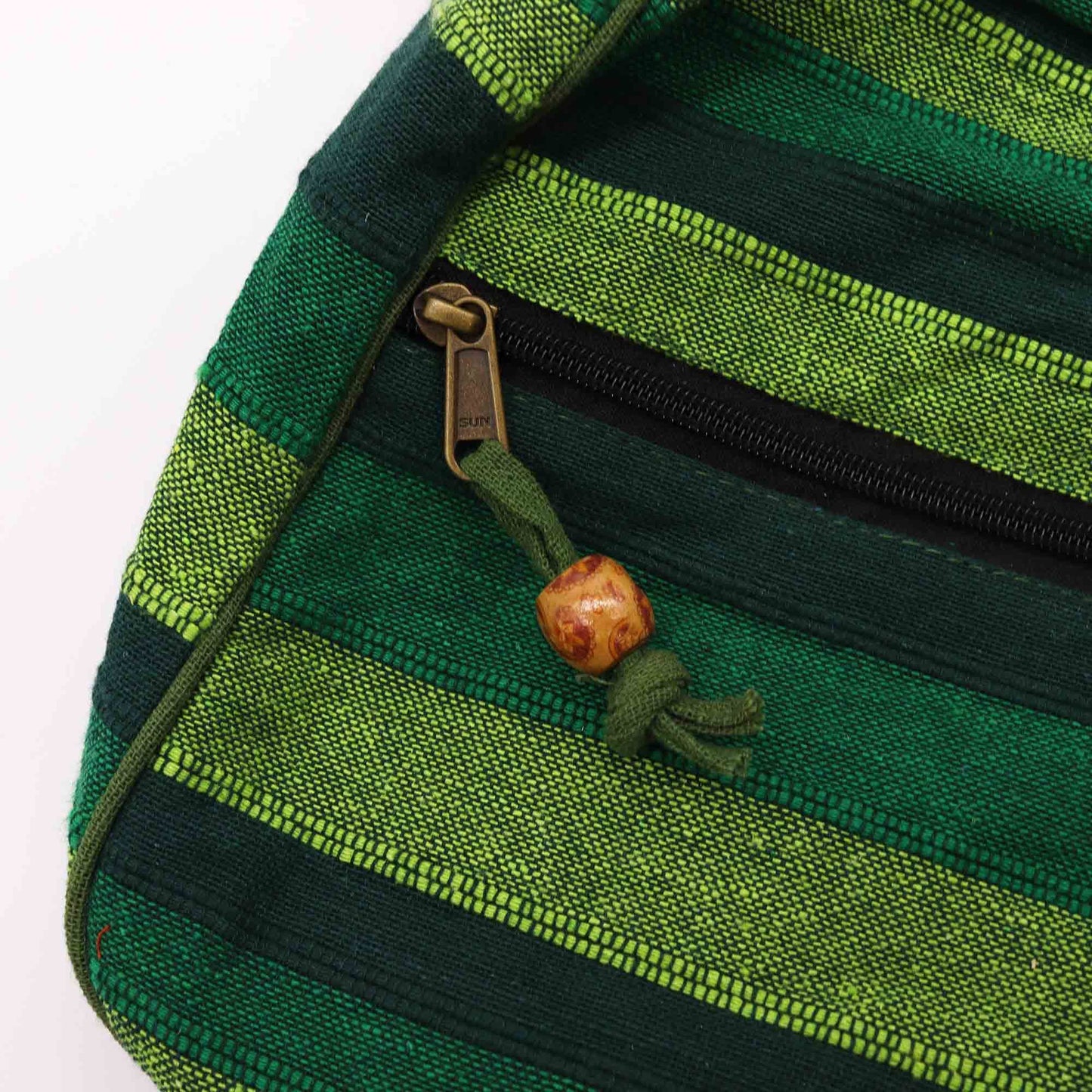 Bolsa Bandolera Nepal (Correa Ajustable) - Verde Bosque - Tienda Online de Productos Naturales y Ecológicos