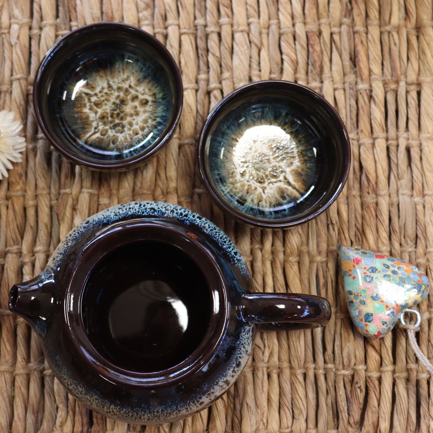 Set de Tetera - Esmaltado Negro - Tetera & Dos Tazas - Tienda Online de Productos Naturales y Ecológicos