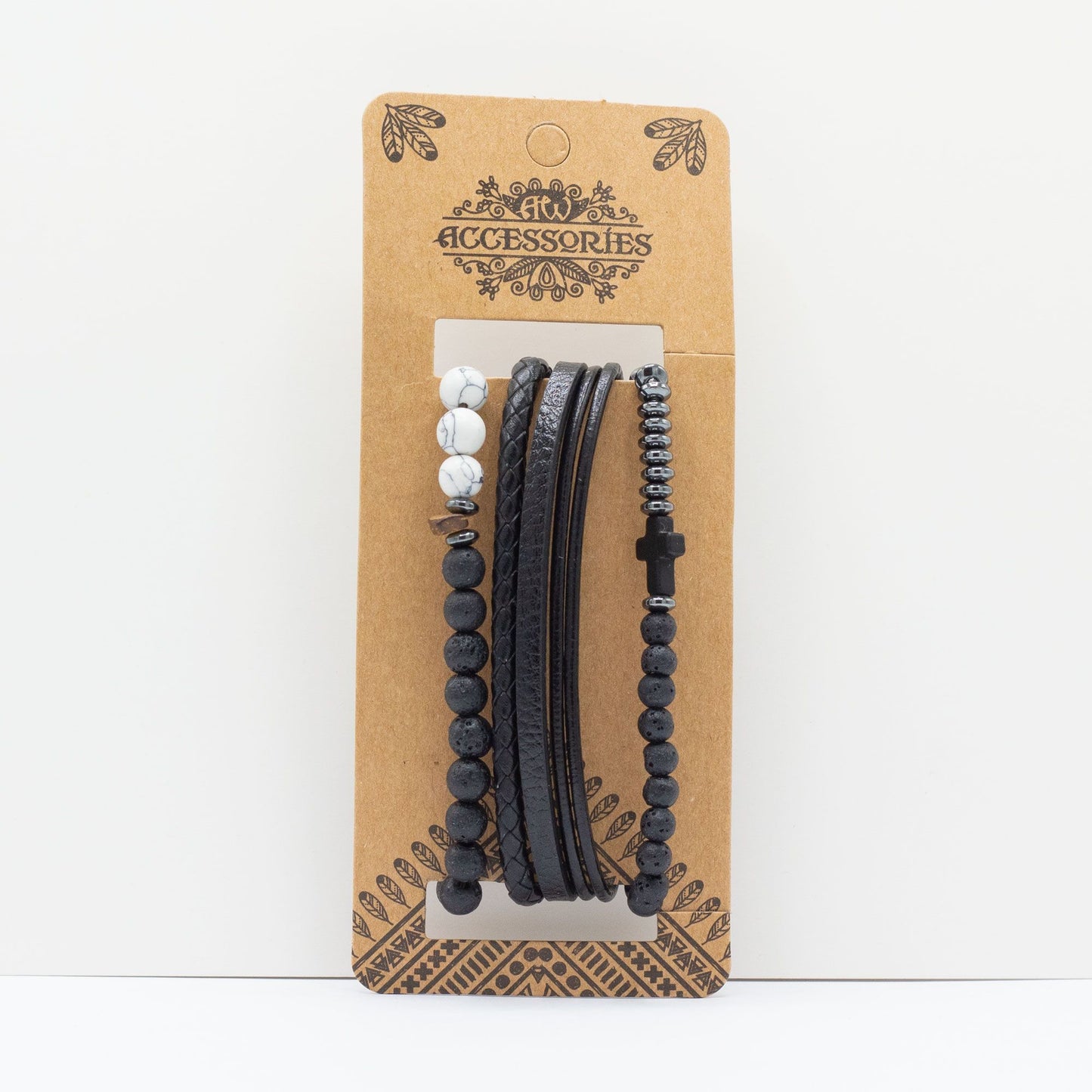 Set de Pulseras para Hombre - Negros de Ciudad - Tienda Online de Productos Naturales y Ecológicos