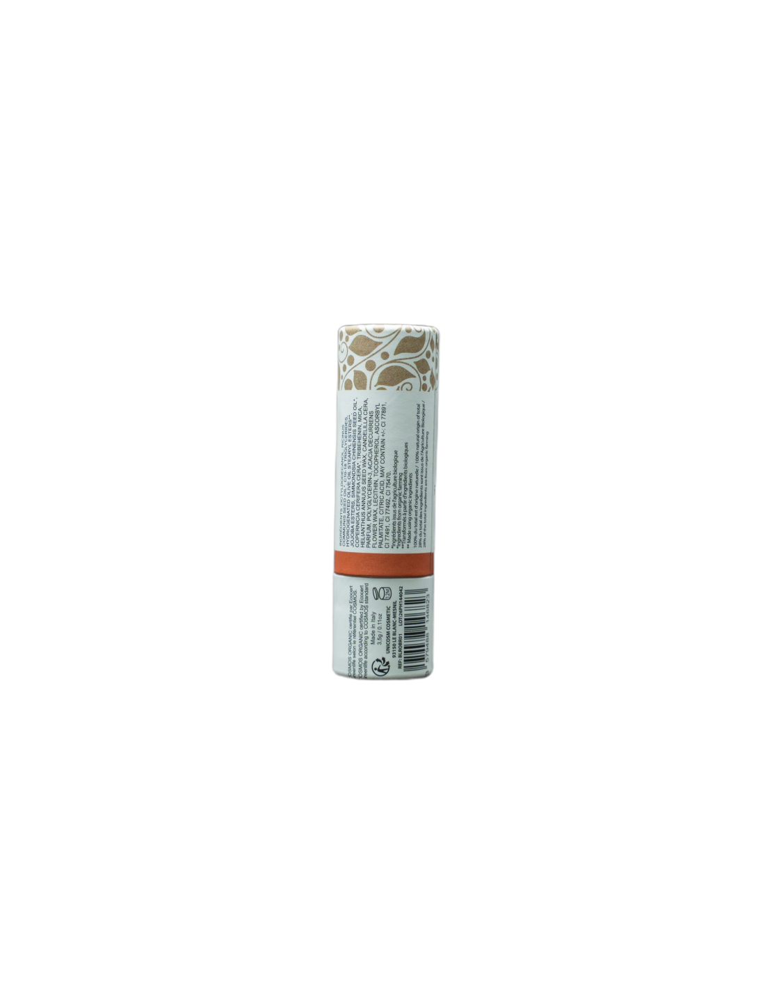 Barra de labios Orgánica Born to Bio Nº1 Coral Orange 3,5G