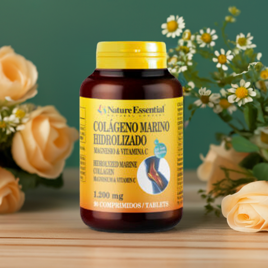 Suplementos de Colágenos, Magnesio, Cúrcuma y Vitamina C.