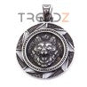 COLGANTE DE ACERO INOXIDABLE CON TITANIO CON FORMA DE LOBO 47 MM