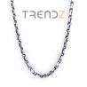 Cadena de acero inoxidable Plateada y Negra 10.5mm