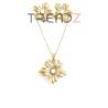 JUEGO DE CADENA, COLGANTE & PENDIENTES DE ACERO INOXIDABLE ALTA CALIDAD