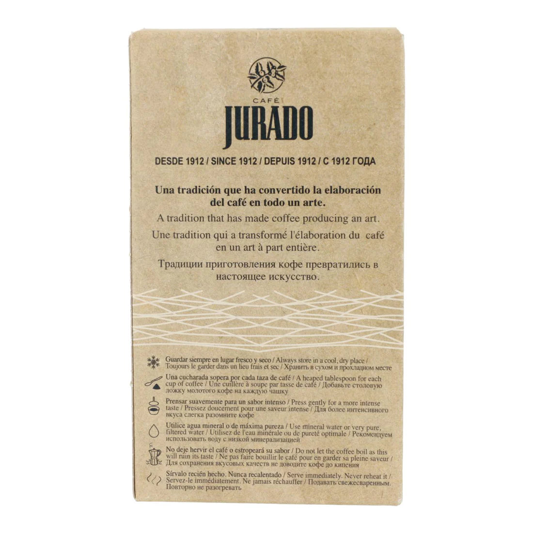 Café Jurado molido ecológico 250 gr.
