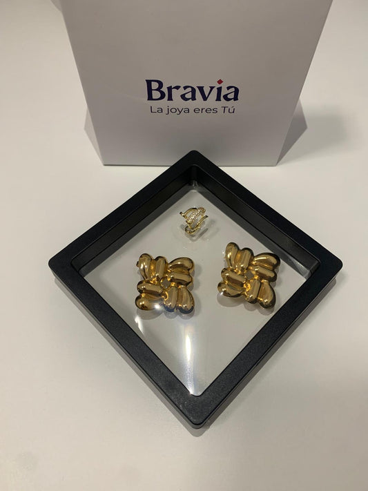 Pendientes Dorados Cuadrados