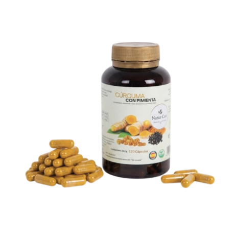 Cúrcuma con Pimienta Negra Ecológica – 120 Cápsulas