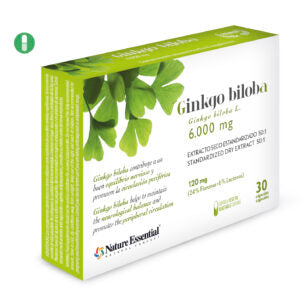 Ginkgo biloba 6000 MG. 30 cápsulas vegetales