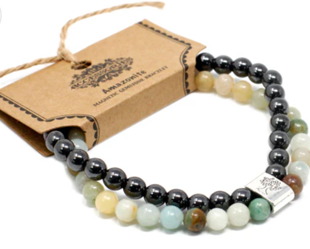 Pulsera de Piedras Preciosas Magnéticas - Amazonite