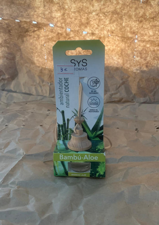 Ambientador Natural para Coche – Bambú Aloe - Frescura en Cada Trayecto