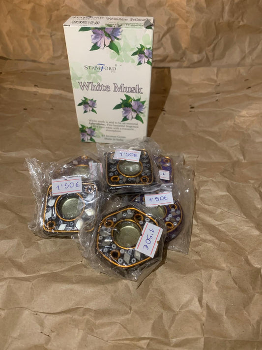 Pack 6 Quemadores de Incienso + Conos Stamford – Aromas Naturales y Ritual