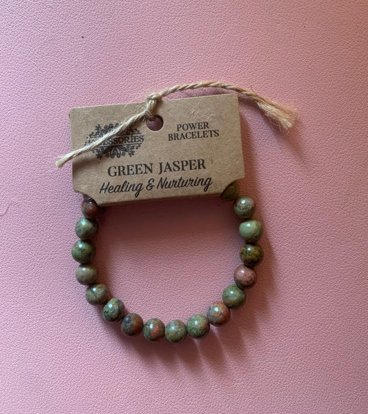 Pulsera Manifestación – Jaspe Verde para Equilibrio y Vitalidad