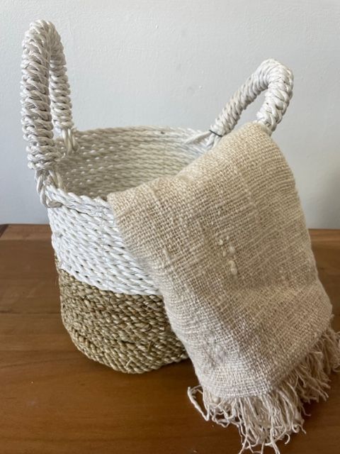 Juego de cestas de algas marinas - Blanco natural - Tienda Online de Productos Naturales y Ecológicos