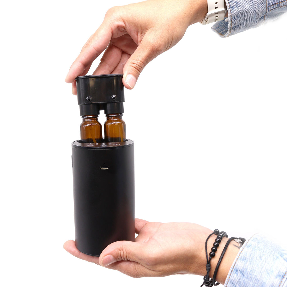 Nebulizador doble (conmutable) de aceites esenciales sin agua - USB a C - Tienda Online de Productos Naturales y Ecológicos