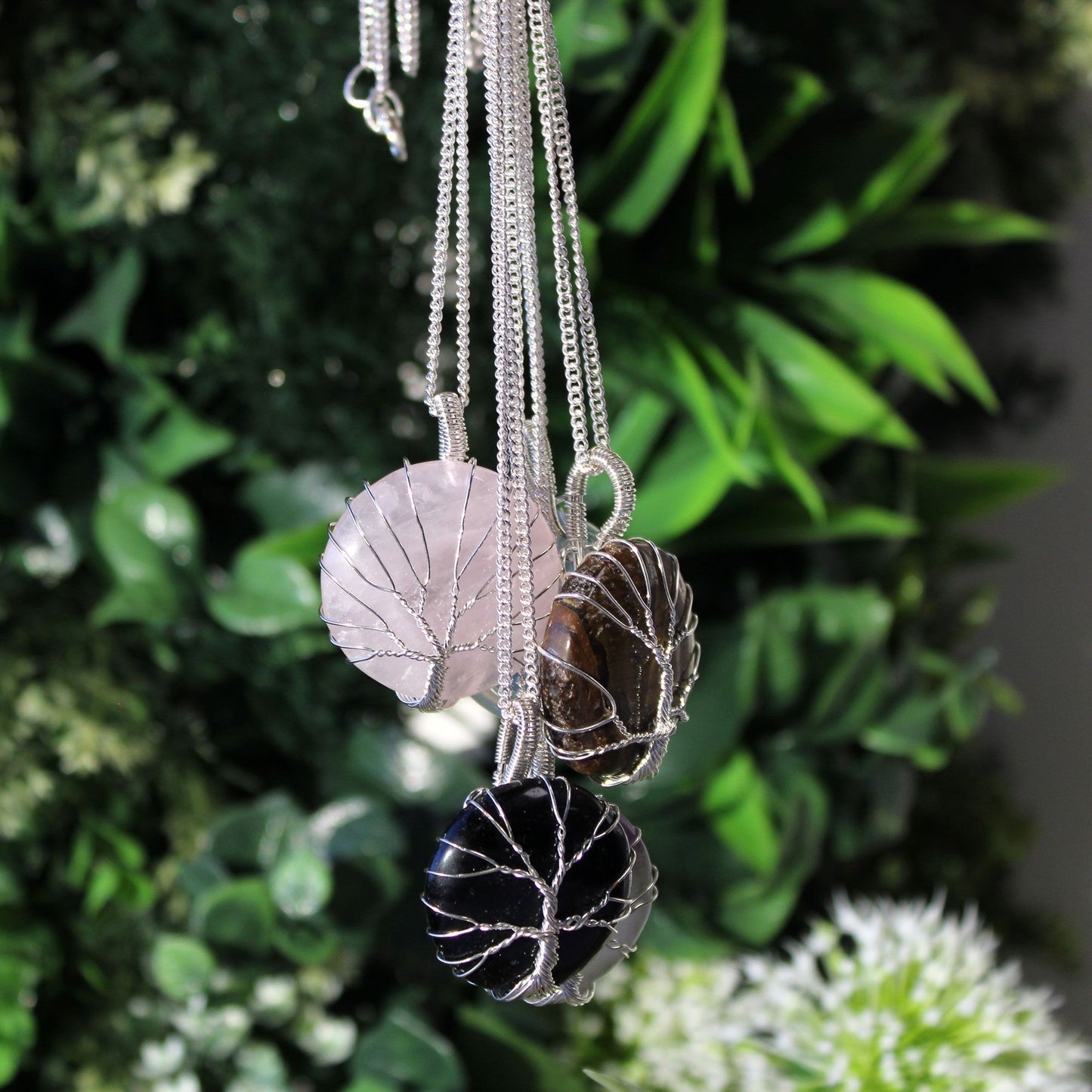 Collar Árbol de la Vida - Ónix Negro - Tienda Online de Productos Naturales y Ecológicos