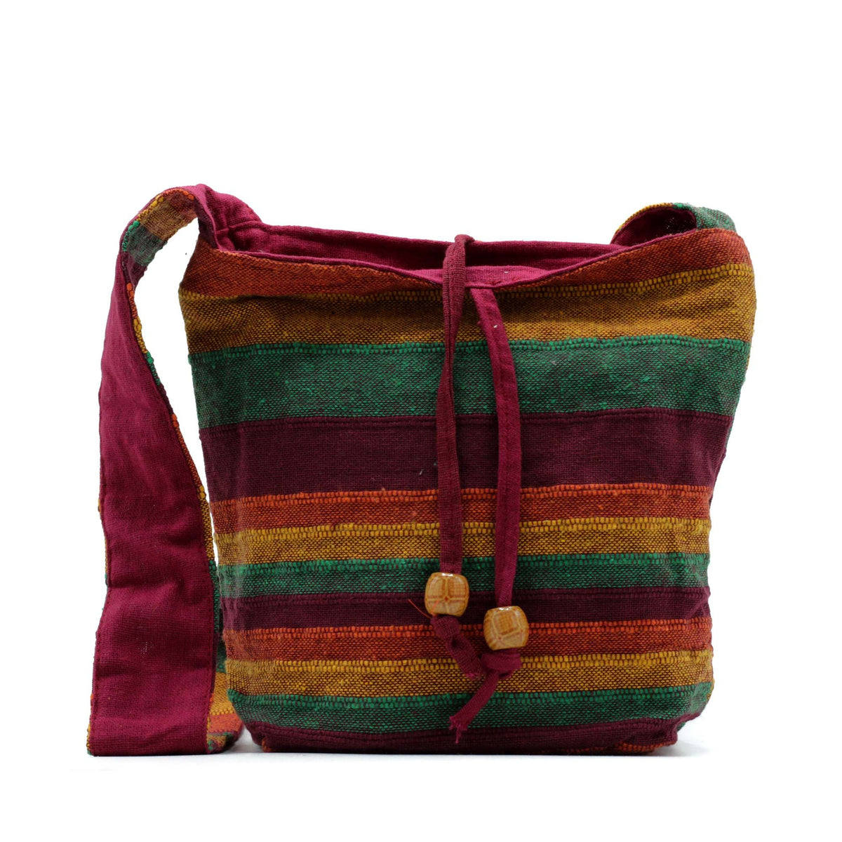 Bolsa bandolera Nepal - Montaña Trek Tan & Verdes - Tienda Online de Productos Naturales y Ecológicos