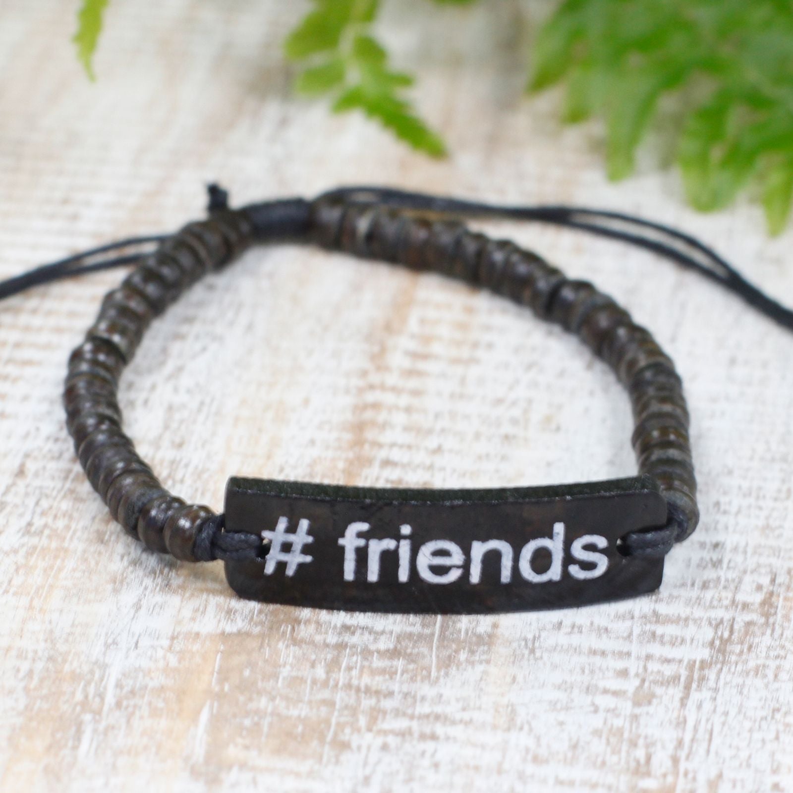 Brazaletes Coco Slogan - #Friends - Tienda Online de Productos Naturales y Ecológicos