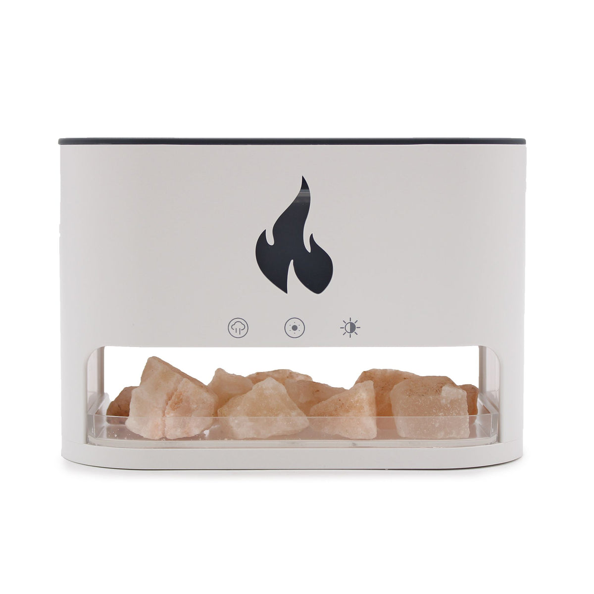 Difusor de Aroma Blaze - Cámara de Sal del Himalaya - USB-C - Efecto Llama (Sal incluida) - Tienda Online de Productos Naturales y Ecológicos
