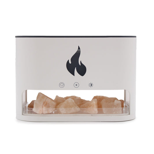 Difusor de Aroma Blaze - Cámara de Sal del Himalaya - USB-C - Efecto Llama (Sal incluida) - Tienda Online de Productos Naturales y Ecológicos