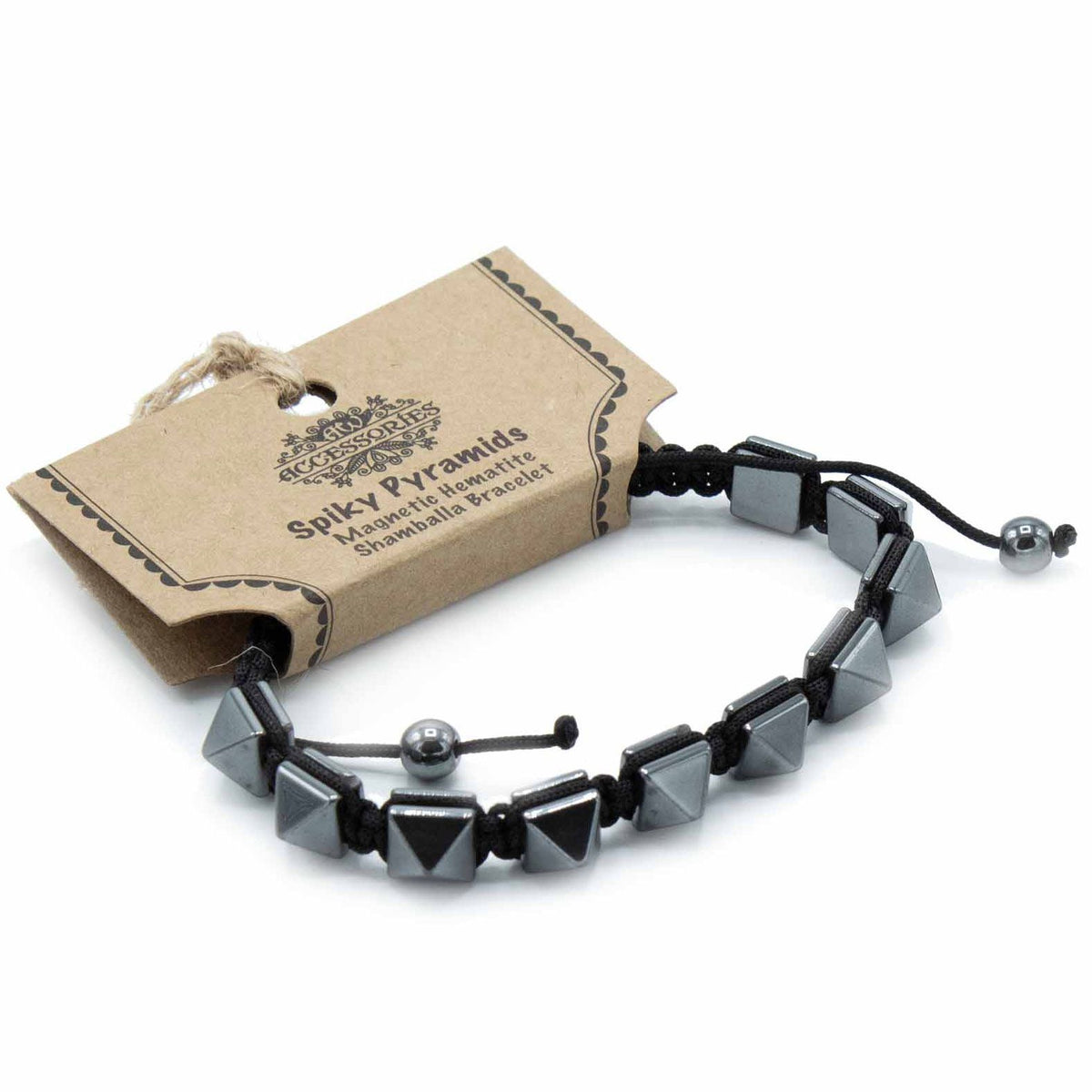 Pulsera Magnética Shamballa de Hematita -  Tachuelas - Tienda Online de Productos Naturales y Ecológicos