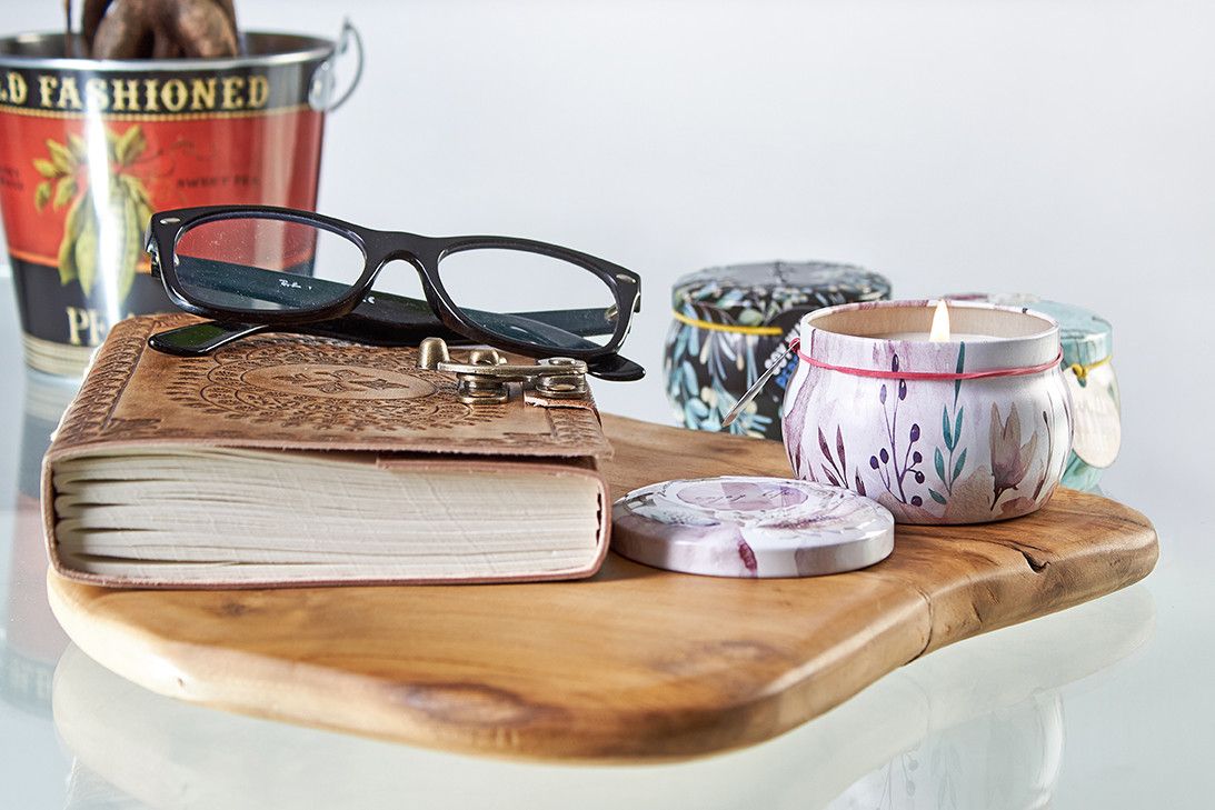 Vela artistica de Hojalata - Muñecas rusas -Muñeca azul