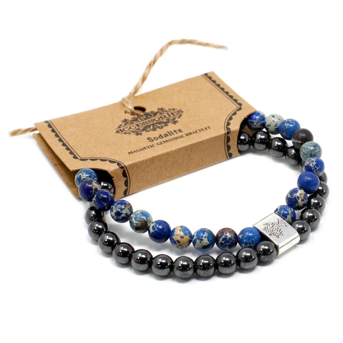 Pulsera de Piedras Preciosas Magnéticas - Sodalite - Tienda Online de Productos Naturales y Ecológicos