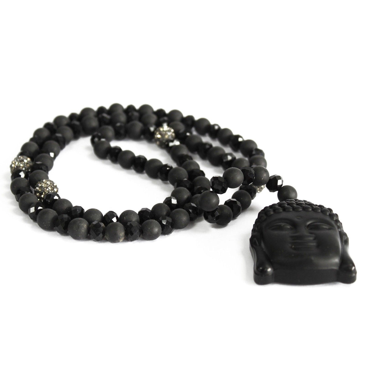 Buda / piedra negra - collar de piedras preciosas - Tienda Online de Productos Naturales y Ecológicos