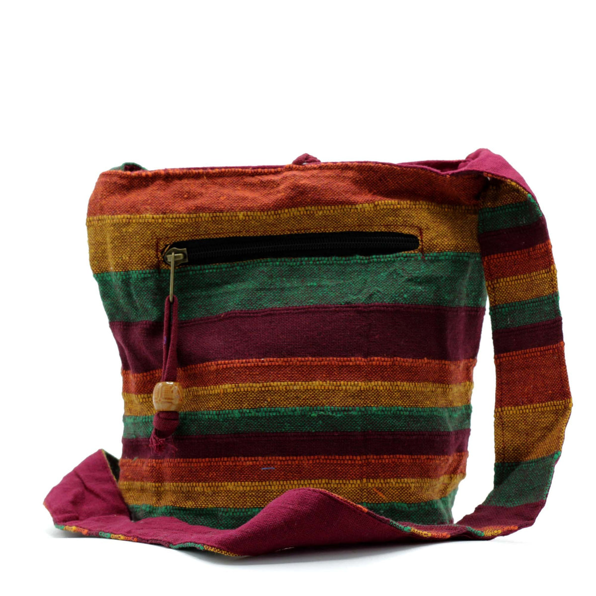 Bolsa bandolera Nepal - Montaña Trek Tan & Verdes - Tienda Online de Productos Naturales y Ecológicos