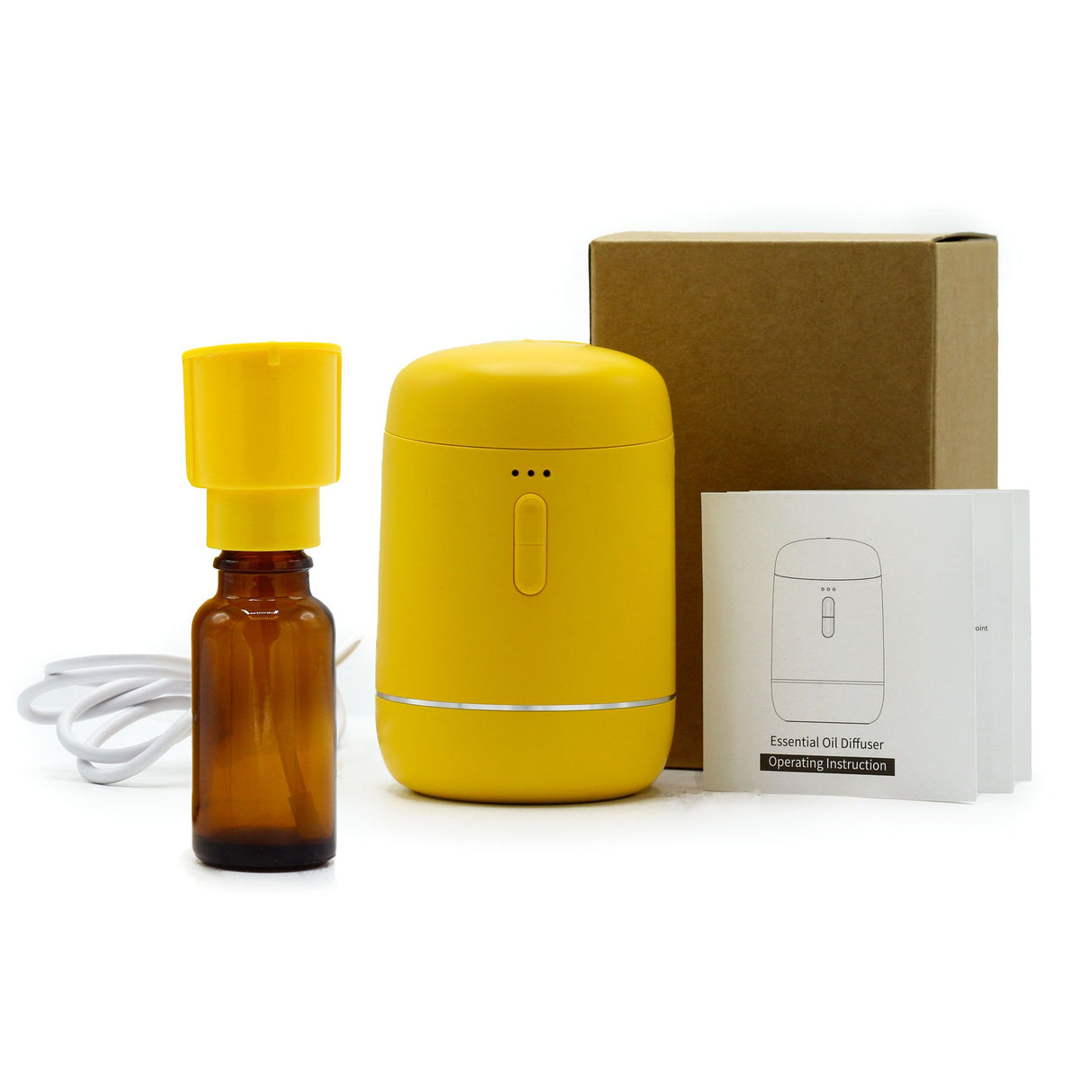 Nebulizador simple de aceite sin agua - USB a C - Amarillo - Tienda Online de Productos Naturales y Ecológicos
