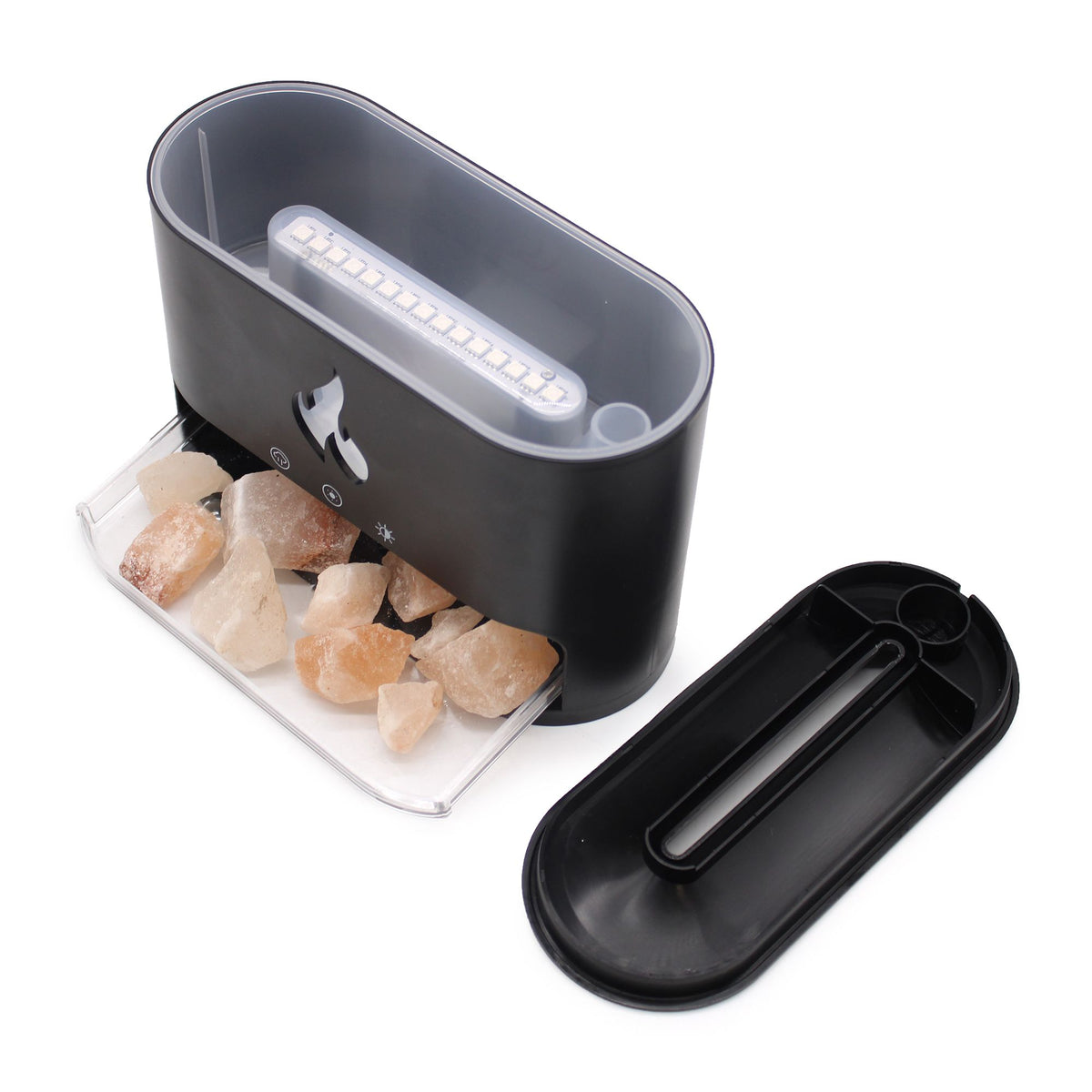 Difusor de Aroma Blaze - Cámara de Sal del Himalaya - USB-C - Efecto Llama (Sal incluida) - Tienda Online de Productos Naturales y Ecológicos