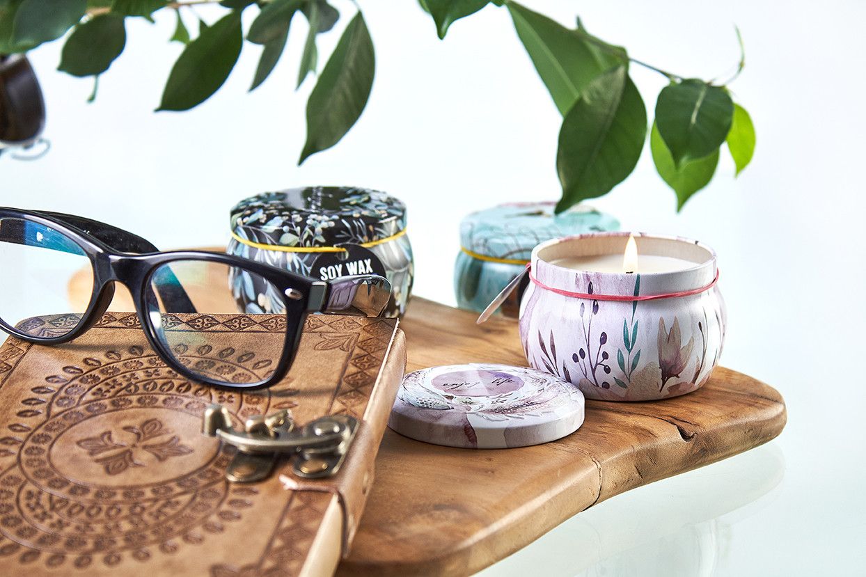 Vela artistica de Hojalata - Muñecas rusas -Muñeca azul