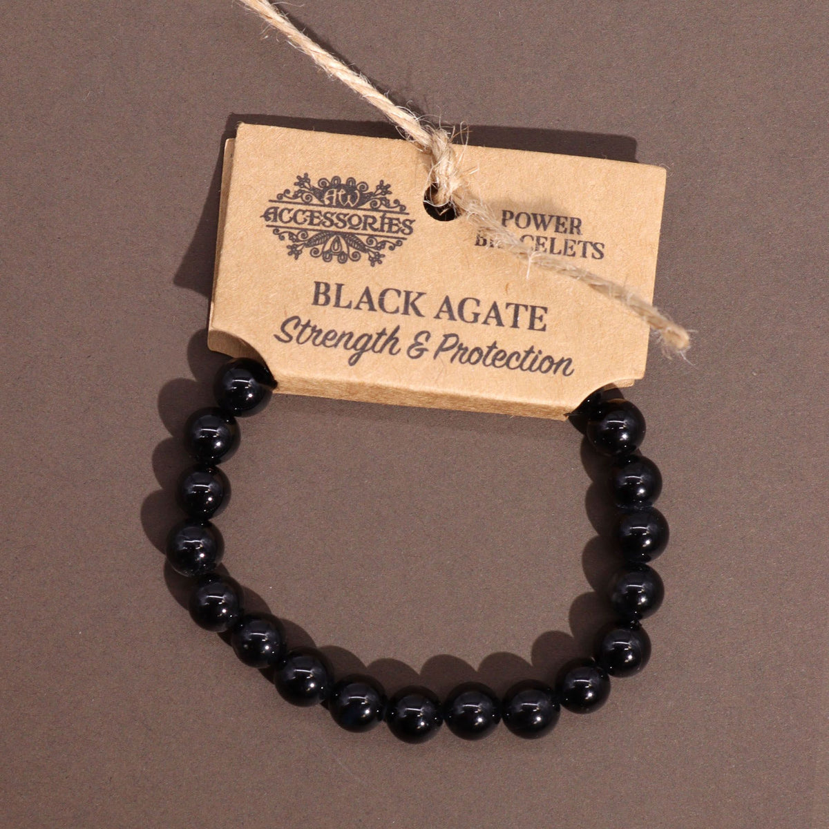 Brazalete de Energía - Ágata negra - Tienda Online de Productos Naturales y Ecológicos