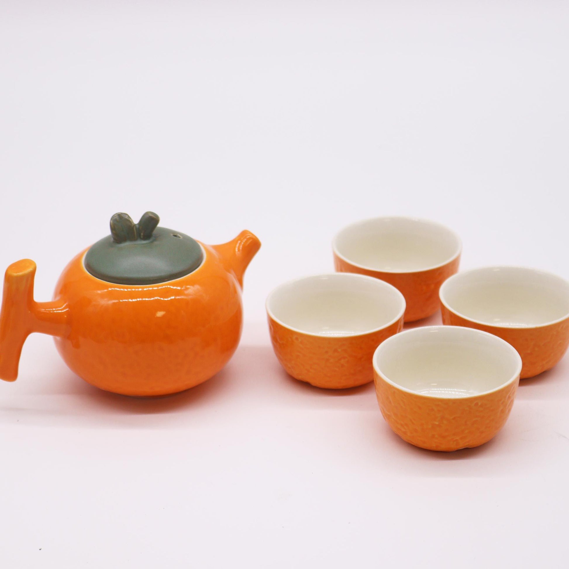 Set de Tetera - Naranja - Tetera & Cuatro tazas - Tienda Online de Productos Naturales y Ecológicos
