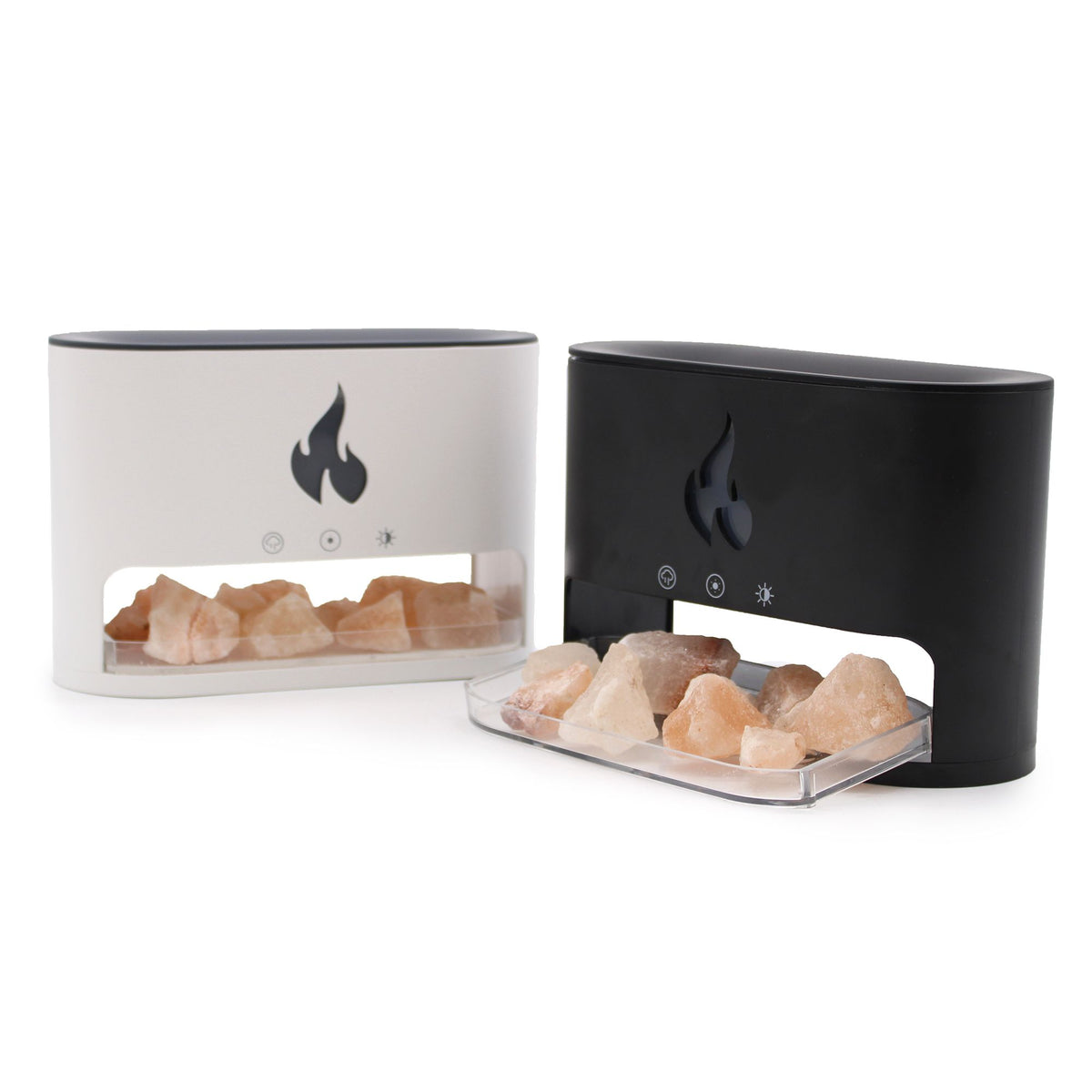 Difusor de Aroma Blaze - Cámara de Sal del Himalaya - USB-C - Efecto Llama (Sal incluida) - Tienda Online de Productos Naturales y Ecológicos