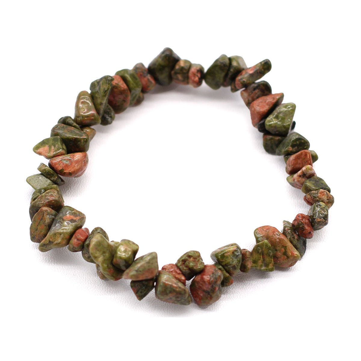 Pulsera Fragmentos de Piedras Preciosas - Jaspe verde - Tienda Online de Productos Naturales y Ecológicos