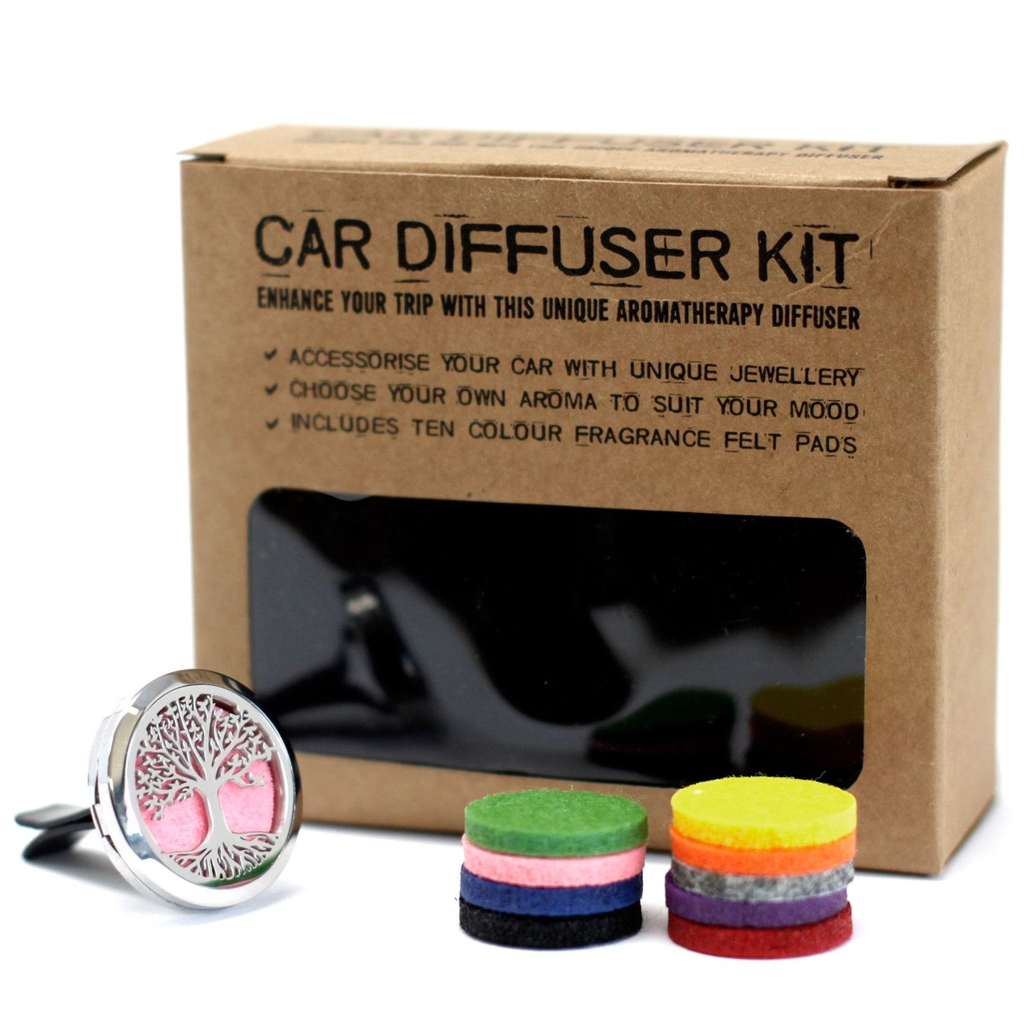 Kit difusor para coche - Árbol de la vida - 30mm - Tienda Online de Productos Naturales y Ecológicos