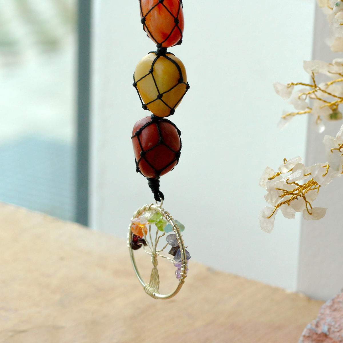 Colgante Piedra Chakra - Árbol de la Vida - Tienda Online de Productos Naturales y Ecológicos