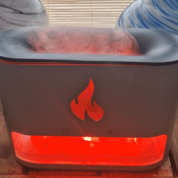 Difusor de Aroma Blaze - Cámara de Sal del Himalaya - USB-C - Efecto Llama (Sal incluida) - Tienda Online de Productos Naturales y Ecológicos