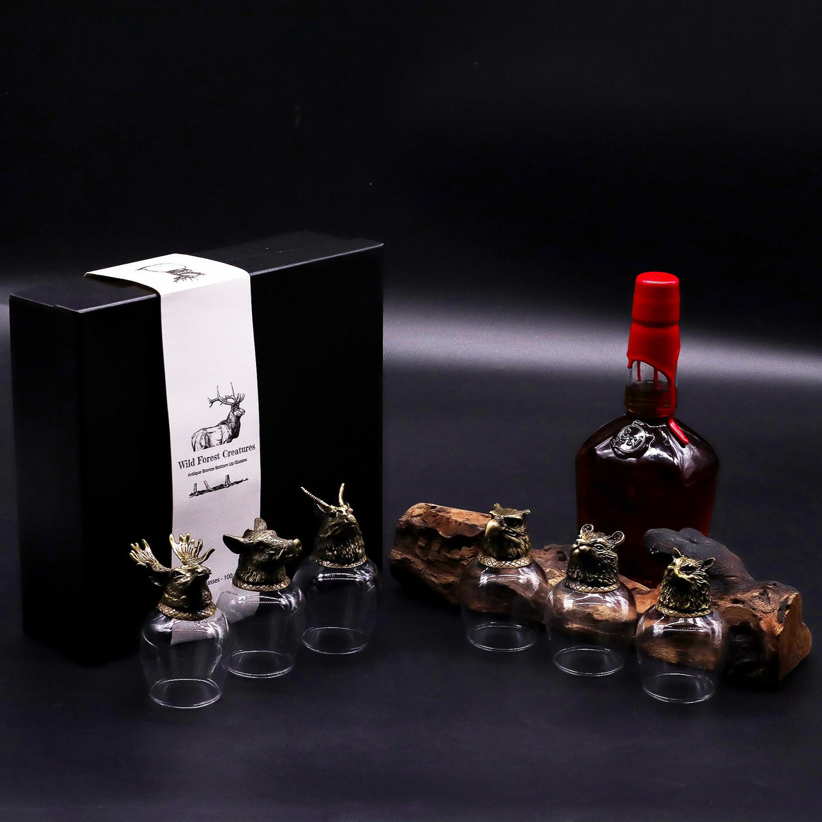 Set de regalo de 6 vasos (50ml) - Criaturas Místicas - Bronce Antiguo